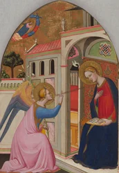 A Anunciação, c.1390-95 (tempera e folha de ouro no painel)